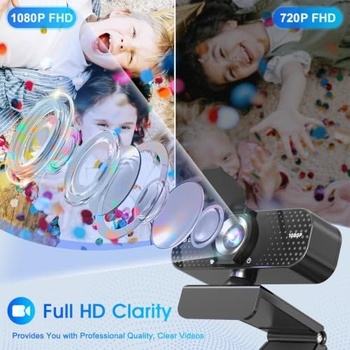 TRAUSI Full HD webkamera so 1080p,