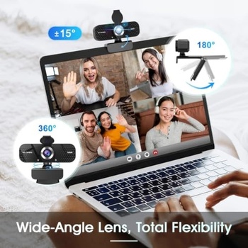 TRAUSI Full HD webkamera so 1080p,