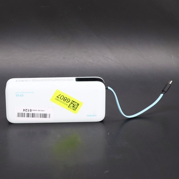 Powerbanka CUKTECH, 45W 20000mAh Powerbanka s integrovaným káblom USB-C, batéria s funkciou rýchleho