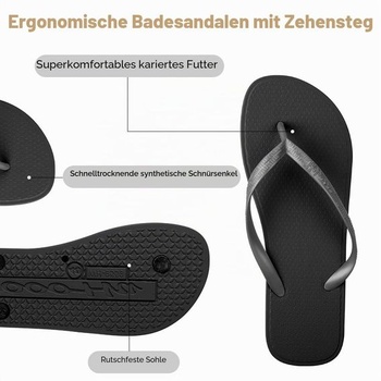 Žabky Aomig, Tanga sandále, Dámske a pánske žabky, Protišmykové tangá sandále, Cestovanie, Pláž,