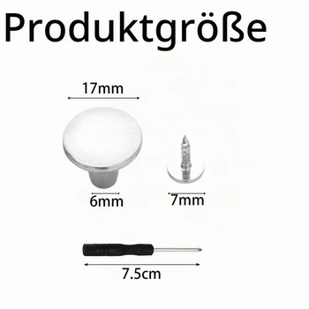16dielna sada na výmenu gombíkov nohavíc so skrutkovačom, 17mm nastaviteľný gombík pri džínsoch,
