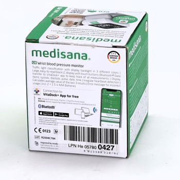 Medisana BW 360 connect merač krvného tlaku na zápästie, monitor krvného tlaku a pulzu s aplikáciou