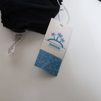 Dámske bikiny Voqeen s vysokým pásom, push-up vzorom, výstrihom do V, kríženými volánikmi a