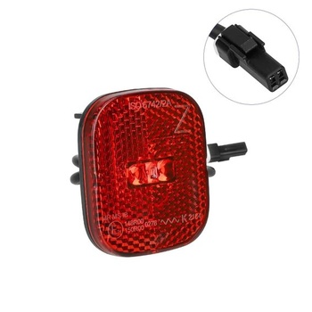 Zadné svetlo pre elektrickú kolobežku Segway Ninebot Max G3/F3/ZT3 Pro, výstražné brzdové svetlo,