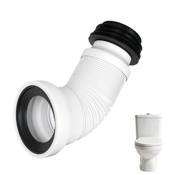 Pripojovacia rúrka toalety, flexibilná, 250-500 mm, odtoková rúrka, roztiahnuteľná
