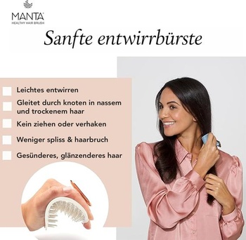 Manta Mirror Anti-Breakage kefa na vlasy