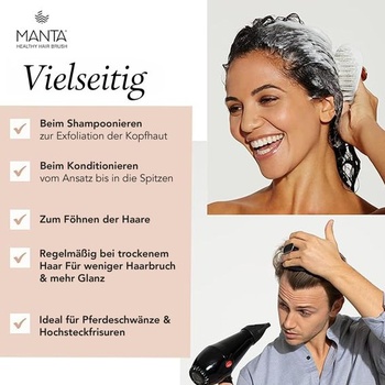 Manta Mirror Anti-Breakage kefa na vlasy