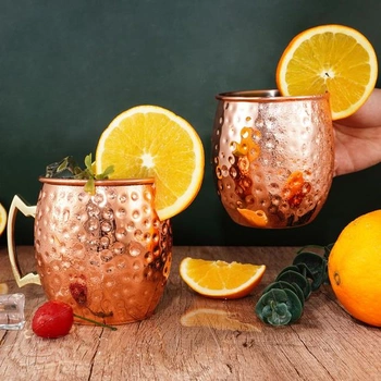 Hrnek Moscow Mule Rose Gold 500 ml Ručně vyrobený měděný…