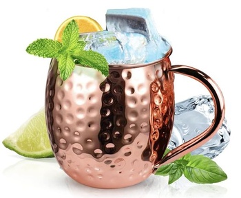 Hrnek Moscow Mule Rose Gold 500 ml Ručně vyrobený měděný hrnek Moscow Mule Měděné kelímky