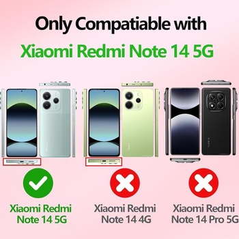 Puzdro na telefón Tawarror MagStand pre Xiaomi Redmi Note 14 5G (nie pre 4G), matné priesvitné