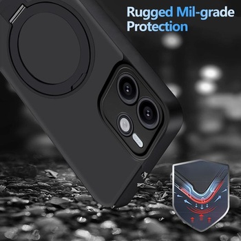 Puzdro na telefón Tawarror MagStand pre Xiaomi Redmi Note 14 5G (nie pre 4G), matné priesvitné