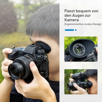 JJC Veľká mäkká silikónová očné mušle okulár