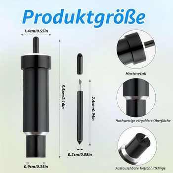 Čepel s hlubokým řezem kompatibilní s Cricut Maker 3, prémiové čepele s jemným hrotem s pouzdrem,