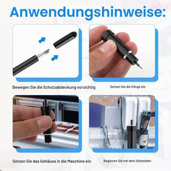 Čepel s hlubokým řezem kompatibilní s Cricut Maker 3, prémiové čepele s jemným hrotem s pouzdrem,