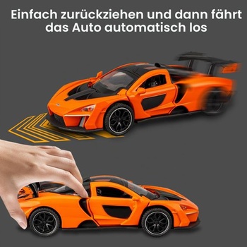 McLaren Senna Super Sports model auta 1/32, slitina zinku, hračka se zvukem a světlem pro děti,
