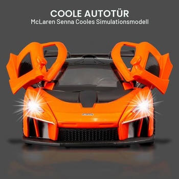 McLaren Senna Super Sports model auta 1/32, slitina zinku, hračka se zvukem a světlem pro děti,