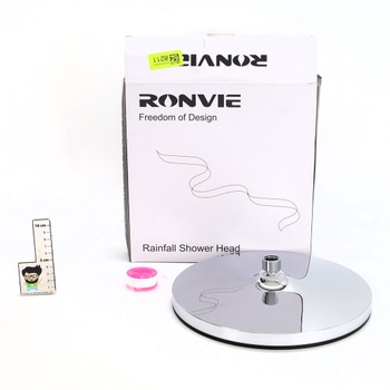 Ronvie 11palcová samočisticí sprchová hlavice Rain Shower, pevná sprchová hlavice Rain s tryskami