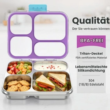 VITONIS obědový box z nerezové oceli, 930 ml
