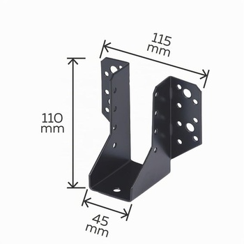 Alberts 329570 Nosníková patka - Typ A - černá - s plastovým potahem - 45 x 110 mm