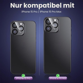 Súprava 3 ochranných krytov na objektív fotoaparátu kompatibilných s iPhone 15 Pro/iPhone 15 Pro Max