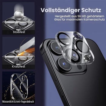 Súprava 3 ochranných krytov na objektív fotoaparátu kompatibilných s iPhone 15 Pro/iPhone 15 Pro Max