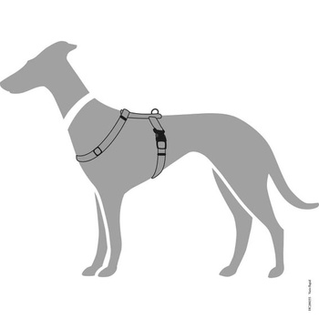 Postroj pre psov Hunter 47527, nylonový, Vario-Rapid XS, 30-40 cm, sivý, 5cestný nastaviteľný, sivý,