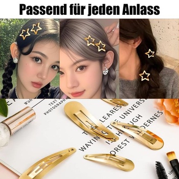 16dílná sponka do vlasů s hvězdou, stříbrná Y2k pěticípá hvězda, vlasové doplňky ve tvaru slzy,