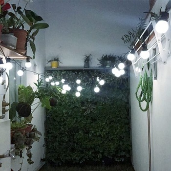 2W E27 G45 LED žárovka, E27 LED žárovka, 200 lumenů, studená bílá, vodotěsné řetězové světelné