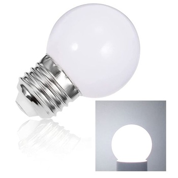 2W E27 G45 LED žárovka, E27 LED žárovka, 200 lumenů, studená bílá, vodotěsné řetězové světelné