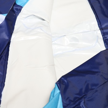 Velká přenosná vana QWORK® 140cmX60cmX55cm, skládací plastová vana pro dospělé, vířivá vana, pro