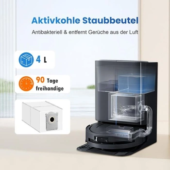 16dílná sada příslušenství pro robotický vysavač ECOVACS DEEBOT T80 Omni, včetně náhradních dílů: 4