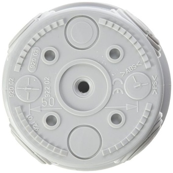 Kulatá rozvodná krabice Legrand leg94514 se zacvakávacím zámkem, průměr 70 mm, 45 mm, šedá