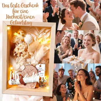 Milý dárek pro něj i pro ni, romantický finanční dárek pro ženy i muže, včetně věčných květin,
