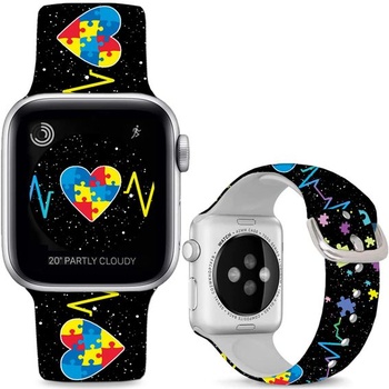Športové mäkké silikónové remienky kompatibilné s Apple Watch 49mm / Ultra 46mm 45mm 44mm 42mm 41mm