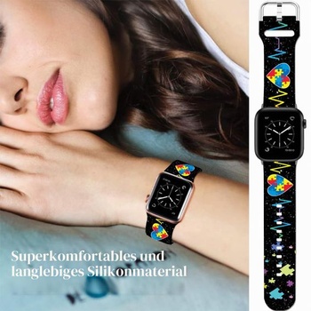 Športové mäkké silikónové remienky kompatibilné s Apple Watch 49mm / Ultra 46mm 45mm 44mm 42mm 41mm