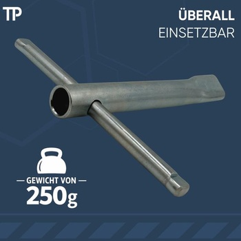 Trojhranný klíč - průměr 19 mm - M12 - Klíč na sloupky závor - 3stranný klíč/hasičský klíč - DIN