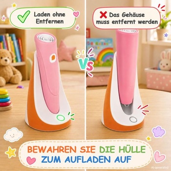 Silikónové púzdro pre pero Ravensburger Tiptoi 00110 00178 Starter Pen (ružové)