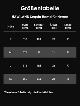 Pánská košile HAWILAND třpytivá vel.L černá