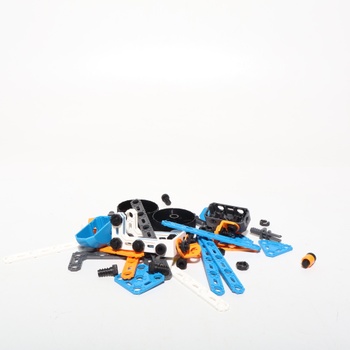 BANDAI - Meccano Junior Barrel 150 dielikov - Stavebnica 5 modelov, 2 nástroje, návod, úložné vedierko -