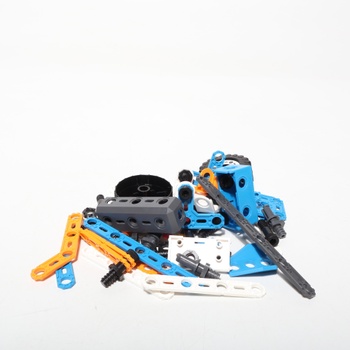 BANDAI - Meccano Junior Barrel 150 dielikov - Stavebnica 5 modelov, 2 nástroje, návod, úložné vedierko -