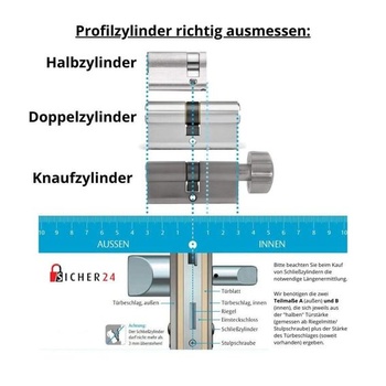 FELGNER Dvojitý cylindrický zámok Euro Plus s profilovým cylindrickým zámkom, bezpečnostný zámok