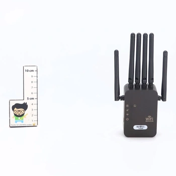 AOOSU WiFi zesilovač, 1200 Mbps WiFi opakovač se 6 anténami, WiFi zesilovač s ethernetovým portem,