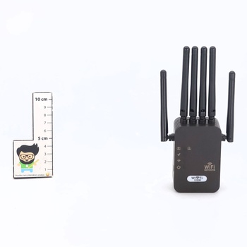AOOSU WiFi zosilňovač, 1200 Mbps WiFi opakovač so 6 anténami, WiFi zosilňovač s ethernetovým portom,