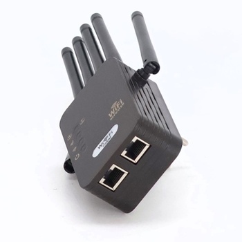 AOOSU WiFi zosilňovač, 1200 Mbps WiFi opakovač so 6 anténami, WiFi zosilňovač s ethernetovým portom,