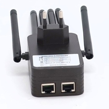 AOOSU WiFi zesilovač, 1200 Mbps WiFi opakovač se 6 anténami, WiFi zesilovač s ethernetovým portem,