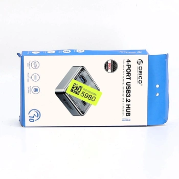 USB rozbočovač Orico , stříbrný