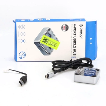 USB rozbočovač Orico , stříbrný