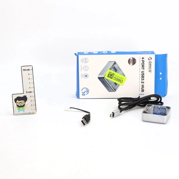 USB rozbočovač Orico , stříbrný