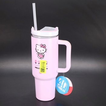 PYRAMÍDA Fľaša Hello Kitty so slamkou 1180 ml