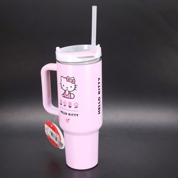 PYRAMÍDA Fľaša Hello Kitty so slamkou 1180 ml